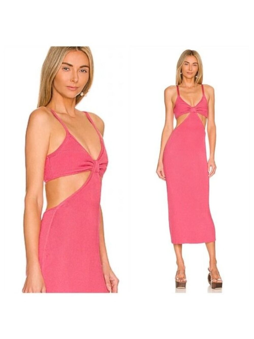NWT CULT GAIA SERITA DRESS in Blossom Pink Sleeveless, size XL